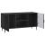 Cabinet TV Negru 102 x 34,5 x 50 cm Lemn prelucrat GartenMobel Dekor
