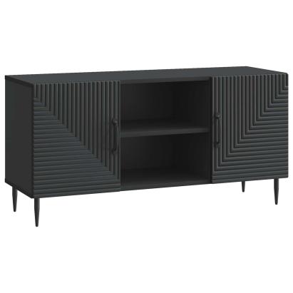 Cabinet TV Negru 102 x 34,5 x 50 cm Lemn prelucrat GartenMobel Dekor