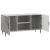 Cabinet TV Gri Beton 102 x 34,5 x 50 cm Lemn prelucrat GartenMobel Dekor