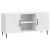 Cabinet TV Alb foarte lucios 102 x 34,5 x 50 cm Lemn prelucrat GartenMobel Dekor
