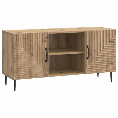 Cabinet TV Stejar Artizanal 102 x 34,5 x 50 cm Lemn prelucrat GartenMobel Dekor