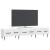 Cabinet TV Alb foarte lucios 147 x 34,5 x 30 cm Lemn prelucrat GartenMobel Dekor