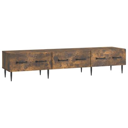 Cabinet TV Stejar fumuriu 147 x 34,5 x 30 cm Lemn prelucrat GartenMobel Dekor