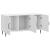Cabinet TV Alb foarte lucios 99 x 34,5 x 50 cm Lemn prelucrat GartenMobel Dekor