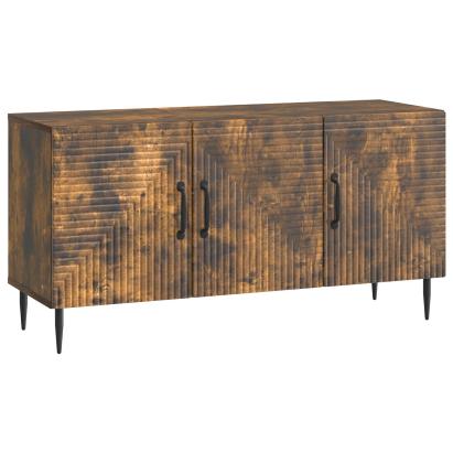 Cabinet TV Stejar fumuriu 99 x 34,5 x 50 cm Lemn prelucrat GartenMobel Dekor