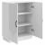 Bufet Alb foarte lucios 66 x 34,5 x 87 cm Lemn prelucrat GartenMobel Dekor