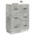 Dulap cu sertare Gri Beton 66 x 34,5 x 87 cm Lemn prelucrat GartenMobel Dekor