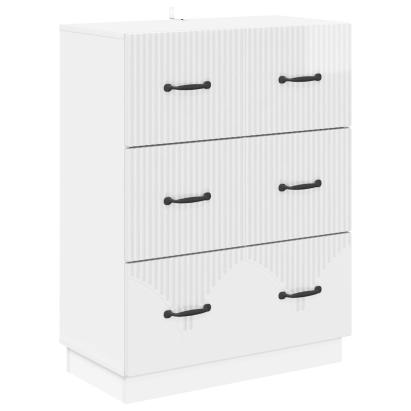Dulap cu sertare Alb foarte lucios 66 x 34,5 x 87 cm GartenMobel Dekor
