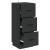 Dulap cu sertare Negru 33 x 34,5 x 87 cm Lemn prelucrat GartenMobel Dekor