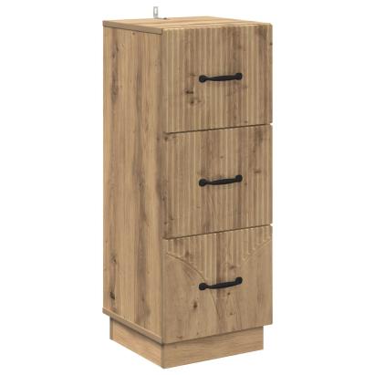 Dulap cu sertare Stejar Artizanal 33 x 34,5 x 87 cm GartenMobel Dekor