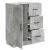 Bufet cu sertar Gri Beton 66 x 34,5 x 87 cm Lemn prelucrat GartenMobel Dekor