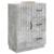 Bufet cu sertar Gri Beton 66 x 34,5 x 87 cm Lemn prelucrat GartenMobel Dekor