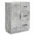 Bufet cu sertar Gri Beton 66 x 34,5 x 87 cm Lemn prelucrat GartenMobel Dekor