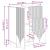 Bufet Alb foarte lucios 66 x 34,5 x 87 cm Lemn prelucrat GartenMobel Dekor