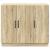 Bufet Stejar Sonoma 89 x 34,5 x 77 cm Lemn prelucrat GartenMobel Dekor