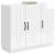 Bufet Alb foarte lucios 89 x 34,5 x 77 cm Lemn prelucrat GartenMobel Dekor