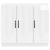 Bufet Alb foarte lucios 89 x 34,5 x 77 cm Lemn prelucrat GartenMobel Dekor