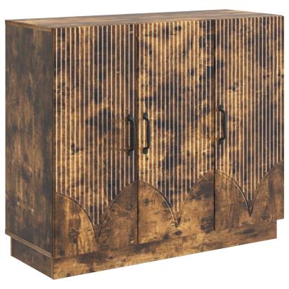Bufet Stejar fumuriu 89 x 34,5 x 77 cm Lemn prelucrat GartenMobel Dekor
