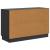 Bufet cu sertar Negru 89 x 34,5 x 57 cm Lemn prelucrat GartenMobel Dekor