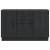 Bufet cu sertar Negru 89 x 34,5 x 57 cm Lemn prelucrat GartenMobel Dekor