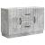 Bufet cu sertar Gri Beton 89 x 34,5 x 57 cm Lemn prelucrat GartenMobel Dekor