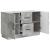 Bufet cu sertar Gri Beton 89 x 34,5 x 57 cm Lemn prelucrat GartenMobel Dekor