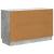 Bufet cu sertar Gri Beton 89 x 34,5 x 57 cm Lemn prelucrat GartenMobel Dekor