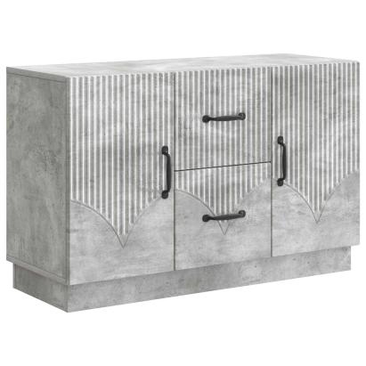 Bufet cu sertar Gri Beton 89 x 34,5 x 57 cm Lemn prelucrat GartenMobel Dekor