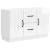 Bufet Alb foarte lucios 89 x 34,5 x 57 cm Lemn prelucrat GartenMobel Dekor