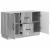 Bufet cu sertar Sonoma gri 89 x 34,5 x 57 cm Lemn prelucrat GartenMobel Dekor