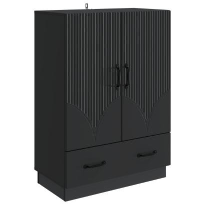 Bufet cu sertar Negru 66 x 34,5 x 92 cm Lemn prelucrat GartenMobel Dekor