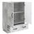 Bufet cu sertar Gri Beton 66 x 34,5 x 92 cm Lemn prelucrat GartenMobel Dekor