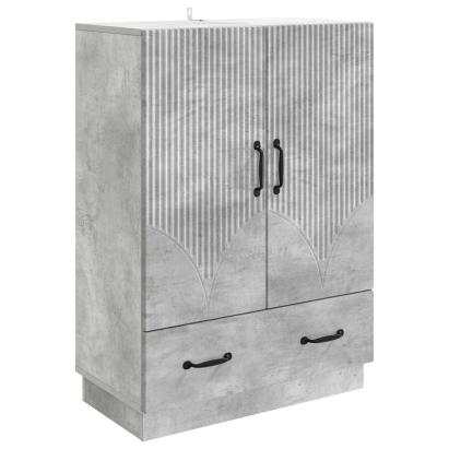 Bufet cu sertar Gri Beton 66 x 34,5 x 92 cm Lemn prelucrat GartenMobel Dekor