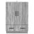 Bufet cu sertar Sonoma gri 66 x 34,5 x 92 cm Lemn prelucrat GartenMobel Dekor