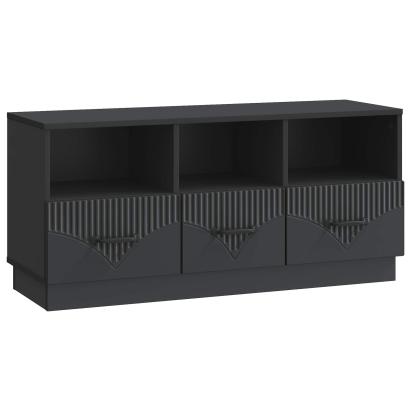 Cabinet TV cu sertar Negru 102 x 34,5 x 47 cm Lemn prelucrat GartenMobel Dekor