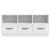 Cabinet TV Alb foarte lucios 102 x 34,5 x 47 cm Lemn prelucrat GartenMobel Dekor