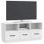 Cabinet TV Alb foarte lucios 102 x 34,5 x 47 cm Lemn prelucrat GartenMobel Dekor
