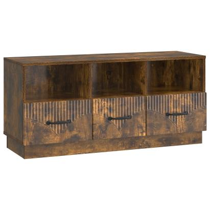 Cabinet TV Stejar fumuriu 102 x 34,5 x 47 cm Lemn prelucrat GartenMobel Dekor