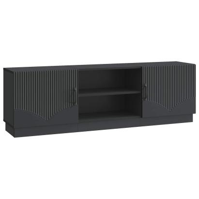Cabinet TV Negru 150 x 31 x 47 cm Lemn prelucrat GartenMobel Dekor