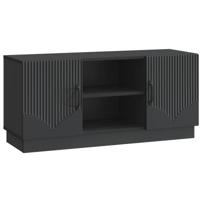 Cabinet TV Negru 102 x 34,5 x 47 cm Lemn prelucrat GartenMobel Dekor