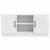 Cabinet TV Alb foarte lucios 102 x 34,5 x 47 cm Lemn prelucrat GartenMobel Dekor
