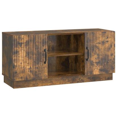Cabinet TV Stejar fumuriu 102 x 34,5 x 47 cm Lemn prelucrat GartenMobel Dekor