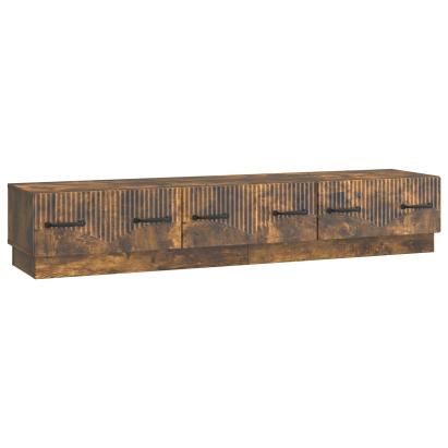 Cabinet TV Stejar fumuriu 147 x 34,5 x 27 cm Lemn prelucrat GartenMobel Dekor