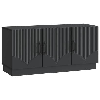 Cabinet TV Negru 99 x 34,5 x 47 cm Lemn prelucrat GartenMobel Dekor