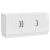 Cabinet TV Alb foarte lucios 99 x 34,5 x 47 cm Lemn prelucrat GartenMobel Dekor