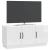 Cabinet TV Alb foarte lucios 99 x 34,5 x 47 cm Lemn prelucrat GartenMobel Dekor