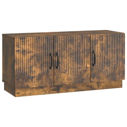 Cabinet TV Stejar fumuriu 99 x 34,5 x 47 cm Lemn prelucrat GartenMobel Dekor