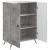 Bufet Gri Beton 66 x 34,5 x 90 cm Lemn prelucrat GartenMobel Dekor