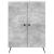 Bufet Gri Beton 66 x 34,5 x 90 cm Lemn prelucrat GartenMobel Dekor