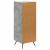 Bufet Gri Beton 33 x 34,5 x 90 cm Lemn prelucrat GartenMobel Dekor